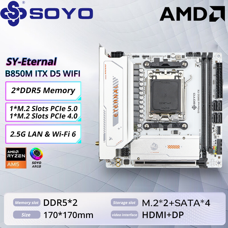 X870E Atx Motherboard - Scheda madre SOYO B850M ARGB WIFI6