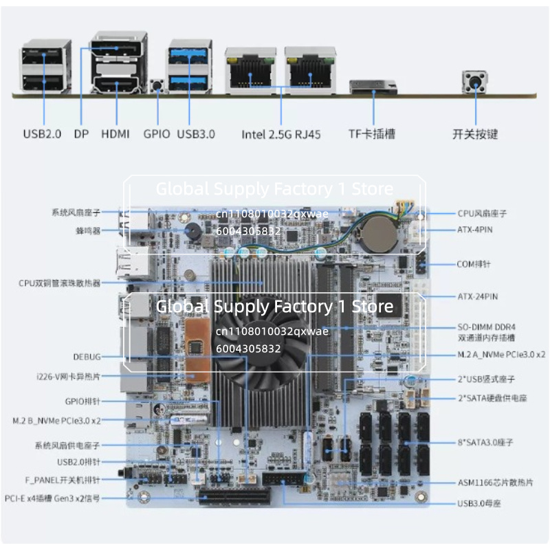 Scheda Madre NAS Mini ITX M11  - Mini Itx Dual 2.5G Nas Motherboard recensione e prezzo